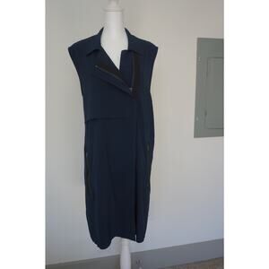 Vince Navy Midi Vest